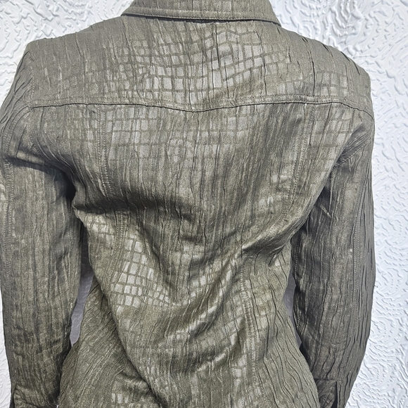 Ruby Rd Green Utility Jacket with Textured Fabric - Picture 5 of 6